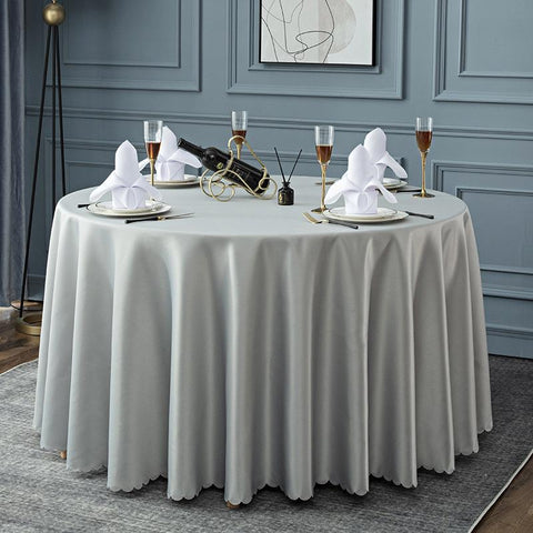 Franch Style Round Cotton Linen Quality Table Cover-HA00418-Veeddydropshipping