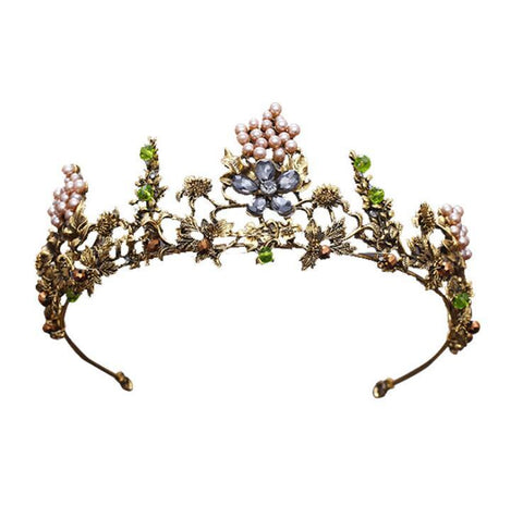 Tiaras Rhinestone Queen Crowns Wedding Hair Accessories -JW00545-Veeddydropshipping