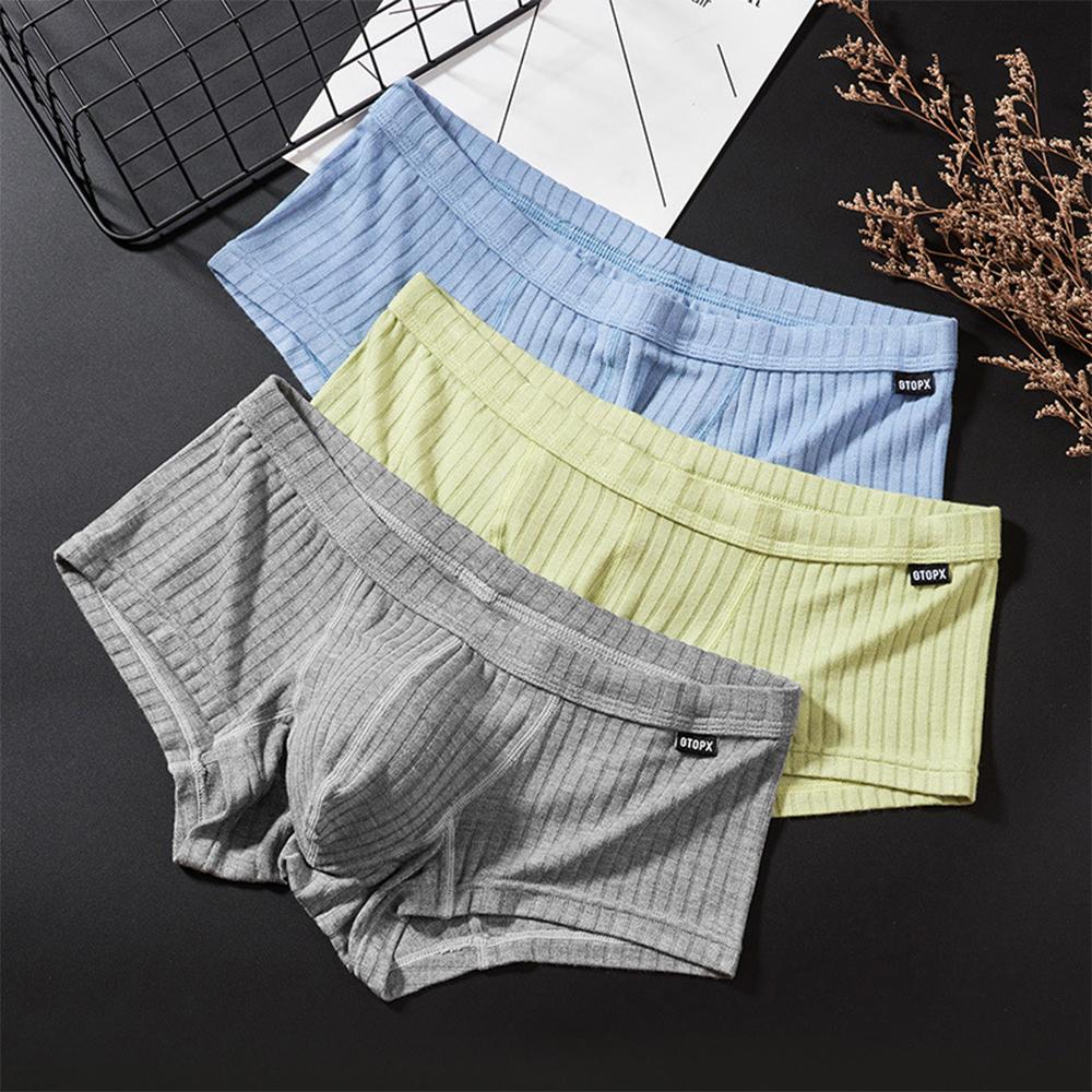 Waist Sweat Breathable Shorts Peni Enhancing Pouch Panties New Striped-MF01617-Veeddydropshipping