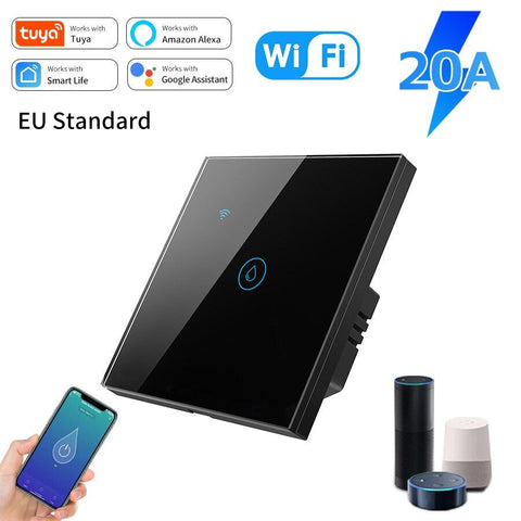 20A Smart Switch For Water Heater Tuya WiFi Smart Alexa Echo Google -CE00637-Veeddydropshipping