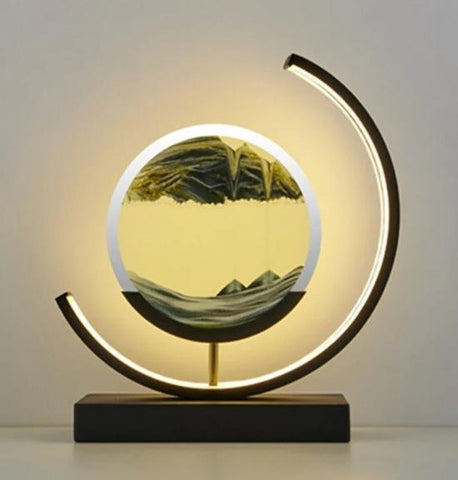 Bedside night light Glass 3d quicksand painting-TI00494-Veeddydropshipping