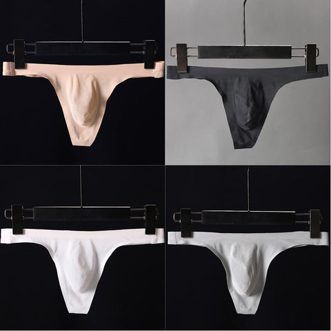 Stretchy Briefs Breathable Thong T-Back Male Underpants Seamless-MF01657-Veeddydropshipping