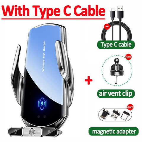 120W Car Wireless Charger Magnetic Air Vent Phone Holder Car Fast Charging Induction-PA00017-Veeddydropshipping