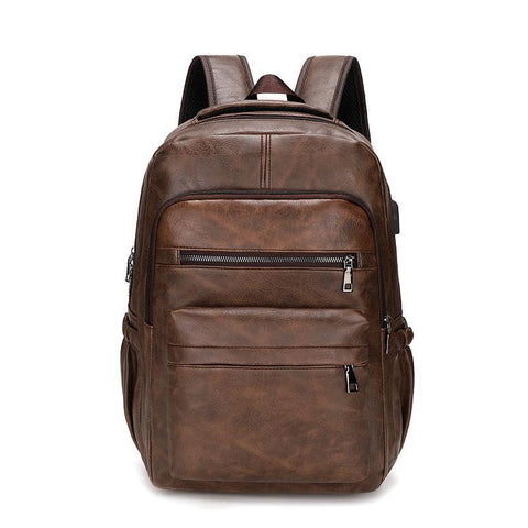 Teenage Backpacks Retro Fashion Schoolbag Man Multifunctional-BS00287-Veeddydropshipping