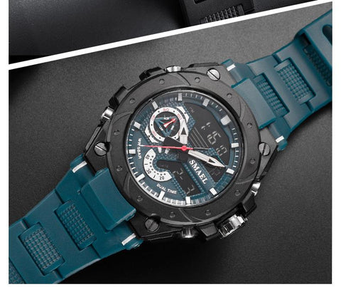 Sports Watches Waterproof Army Blue Stopwatch Display -JW00779-Veeddydropshipping