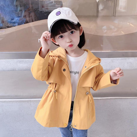 Girls Long Jacket Kids Outerwear Casual Style Coat-Veeddydropshipping