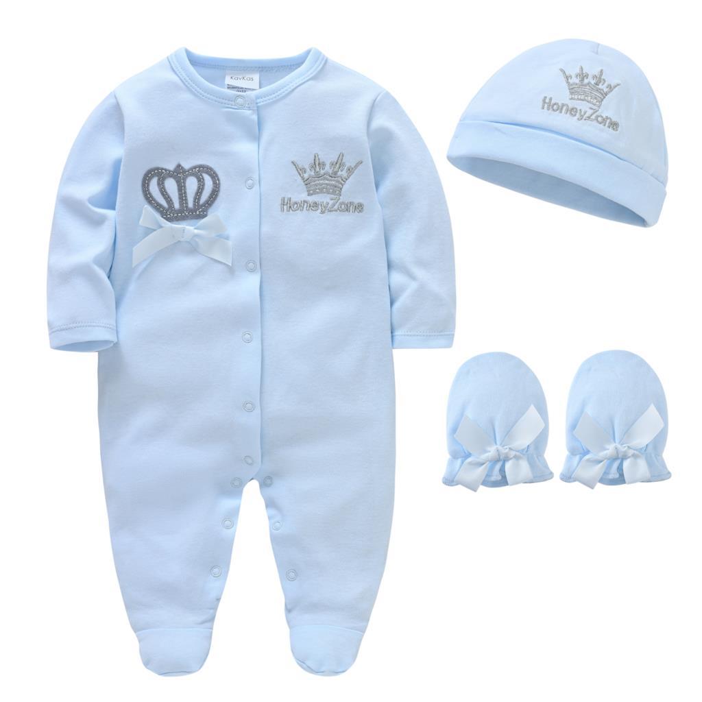 Newborn Baby Boys Romper Royal Crown Prince 100% Cotton Clothing-Veeddydropshipping-8