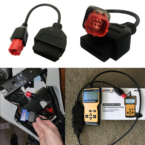 For KTM OBD2 Connector Motorcycle Motobike For YAMAHA For HONDA-AM00271-Veeddydropshipping