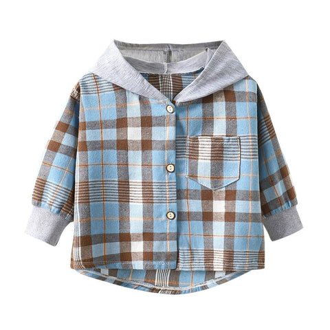 Synpos Spring Kids Boys Plaid Hoodies Autumn Baby Girl Cotton Long Sleeve-TB01364-Veeddydropshipping