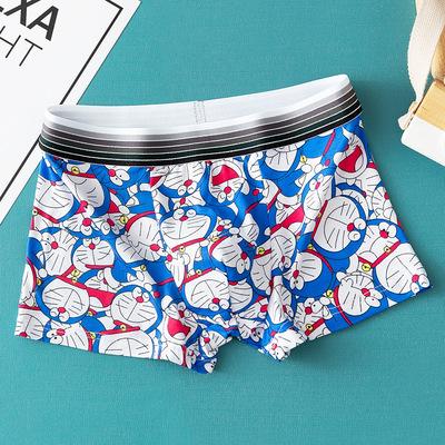 Cotton Fashion Printed Men Cartoon print Boxer Shorts-MF01413-Veeddydropshipping