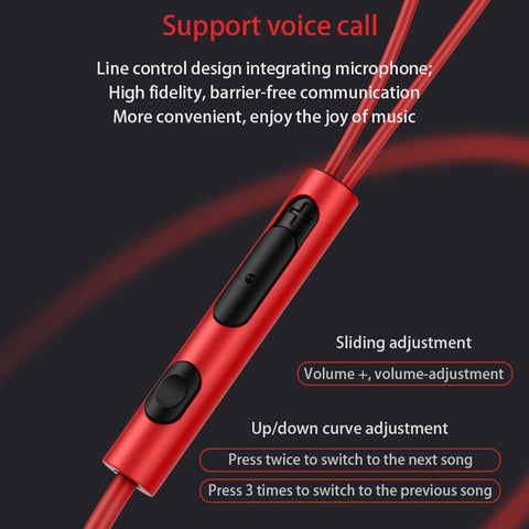 Metal in ear type-C earphone wired earphone with earplug subwoofer earphone-CE00159-Veeddydropshipping
