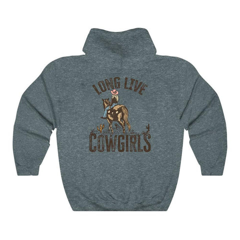 Long Live Cowgirls Hoodie Western Desert Hooded Sweatshirt Vintage-TB01373-Veeddydropshipping