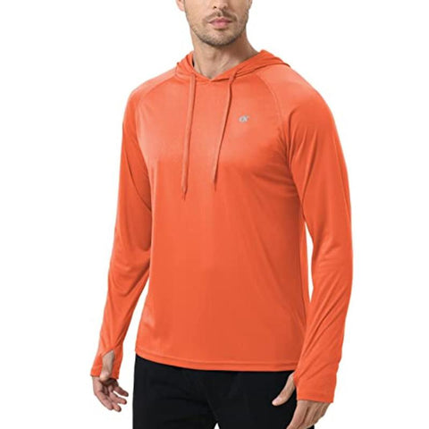 Long Sleeve Hooded UPF 50+ Sun Protection Athletic Hoodie Leisure Gym Fishing-OS01014-Veeddydropshipping