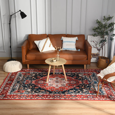 Retro Ethnic Carpets Turkish Persian Rug for Living Room-HA00462-Veeddydropshipping
