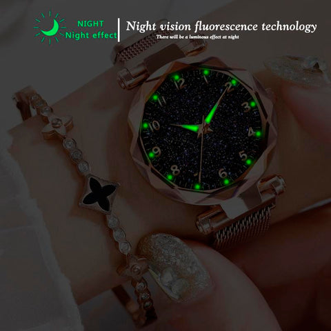 Luxury Women Watches Starry Sky Female Clock Quartz Wristwatch -JW01093-Veeddydropshipping