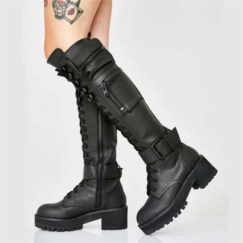 Waterproof Women Shoes Zipper Shoes Woman Plus Size-BS00984-Veeddydropshipping