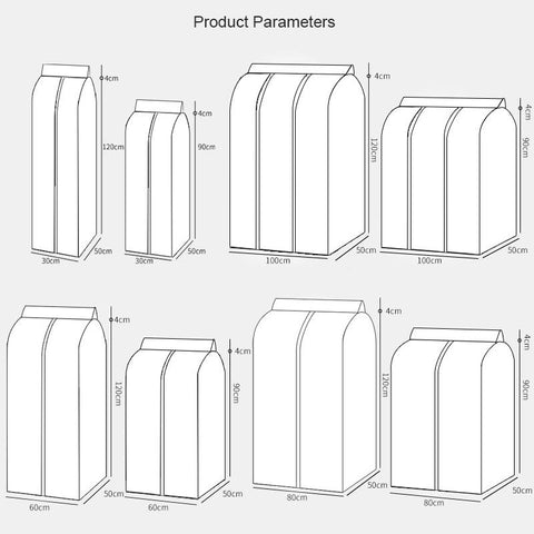 Clothes Dust Cover Waterproof Dustproof Clothes Protector-HA01118-Veeddydropshipping