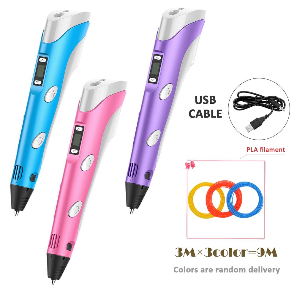 3D Drawing Printing Pencil with LCD Screen-CO01281-Veeddydropshipping