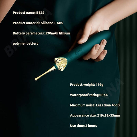 spot vibrator soft silicone clitoral stimulation usb Double motor Retro massager -BH01289-Veeddydropshipping