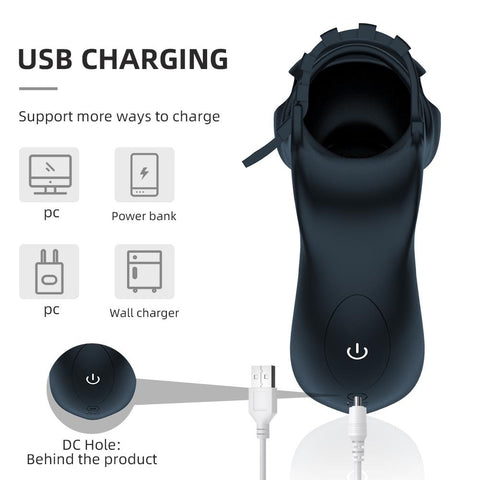 Penis Sleeve Cock Vibrator Massage Delay Ejaculation Ring Male Masturbator -BH01244-Veeddydropshipping
