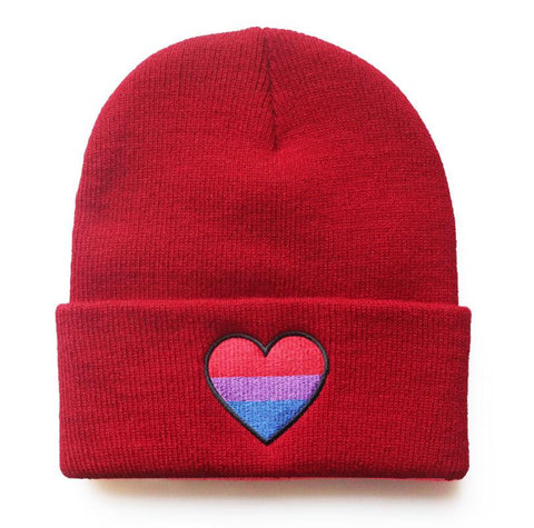 Embroidery Knitted Hat Winter Autumn Pride Beanie-Veeddydropshipping