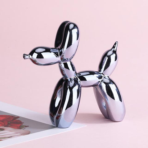 Electroplating Balloon Dog Jewelry Crafts Puppy Statue-HA00328-Veeddydropshipping