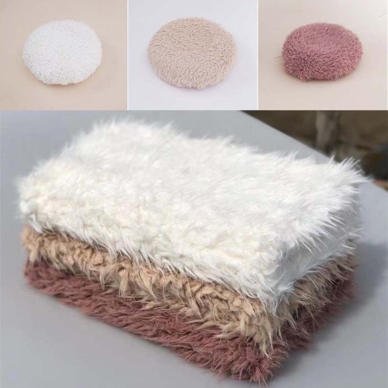 Newborn Photography Props Backdrop Baby Soft Faux Fur Blanket-TB00780-Veeddydropshipping