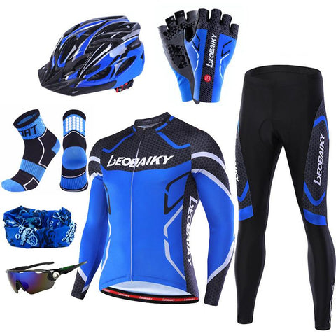 High Quality Pro Bicycle Jersey Long Sleeves Set Men Bike Clothing Mtb Cycle Wear -OS00974-Veeddydropshipping