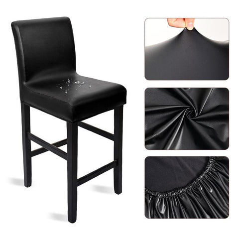 PU Waterproof Elastic Bar Stool Chair Covers-HA00534-Veeddydropshipping
