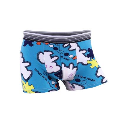 Men Modal Boxers Fashion Printed Student Cartoon Print Boxer Shorts Male-MF01712-Veeddydropshipping