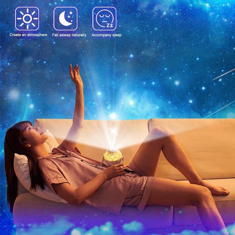 LED Star Projector Night Light 7 in 1 Planetarium Projectionr Galaxy Starry Sky -CE00782-Veeddydropshipping