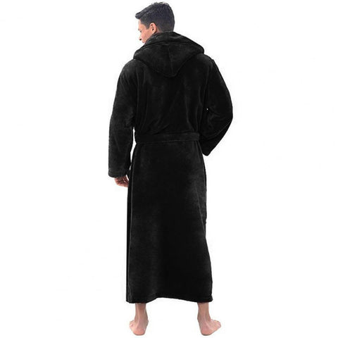Stitch Warm Male Thickened Plush Nightgown Robe Pajamas-MF01589-Veeddydropshipping