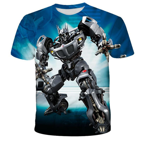 New 2022 Children clothes Transformers 3D Tshirts Children Casual-TB01160-Veeddydropshipping
