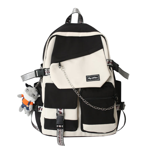 school college student schoolbag male street trend large-BS00341-Veeddydropshipping
