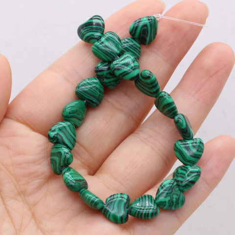 Natural Stone Heart shape Loose Beads Crystal for Jewelry Making DIY -JW01491-Veeddydropshipping