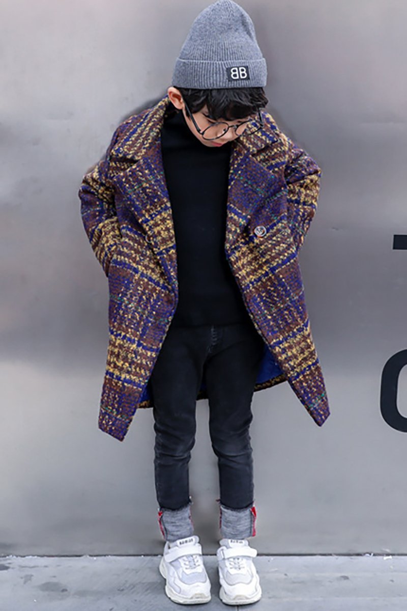 Children Kids Boys Winter Overcoat Windproof Wool-Veeddydropshipping