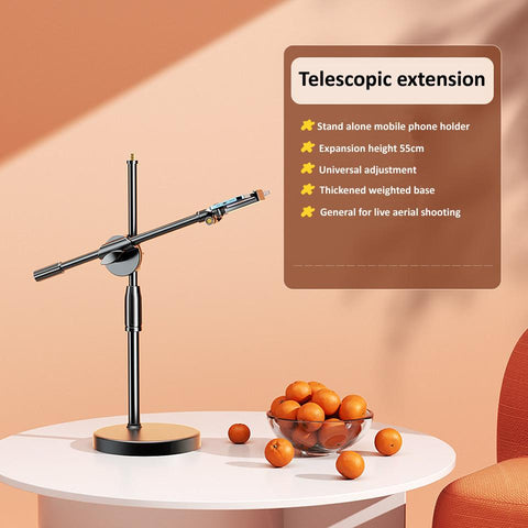 LED Ring Light Mobile Phone Live Broadcast Bracket Tripod Boom Arm -CE00509-Veeddydropshipping