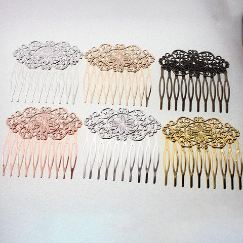 2pcs 10 teeth Hair Combs Hair Accessories For Bride -JW00542-Veeddydropshipping