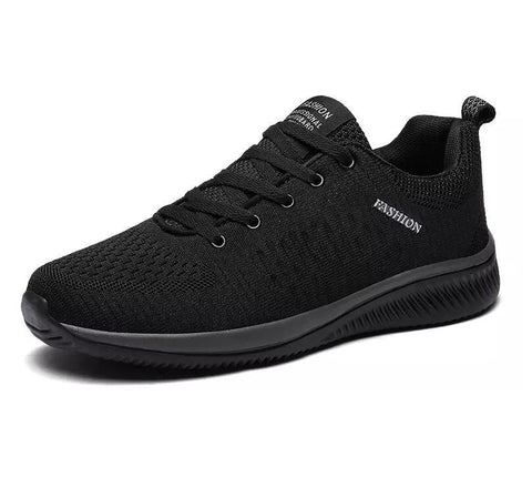 Autumn Light Comfortable Lace-up Shoes Black Sports-BS01383-Veeddydropshipping