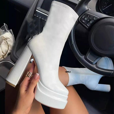 Designer Women Winter 2023 Platform Ladies Leather-BS01000-Veeddydropshipping