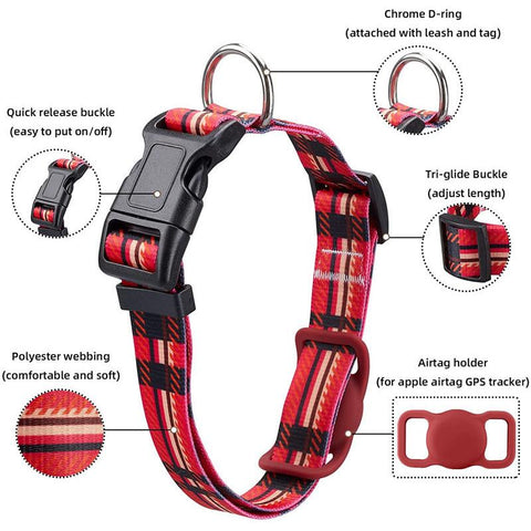 1PC Cat Dog Tracker Pet Collar For Airtag Tracker Dog Cat Collar GPS-AM00637-Veeddydropshipping