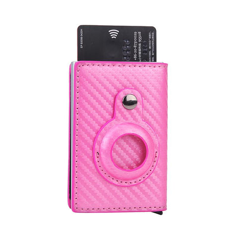 Men Bank Credit Cardholder Minimalist Wallet Metal Air Tag-BS00575-Veeddydropshipping