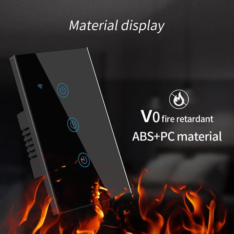 Zigbee WiFi Wall Touch Light Switch Control Smart Life 110V 220V Interruptor-CE00652-Veeddydropshipping