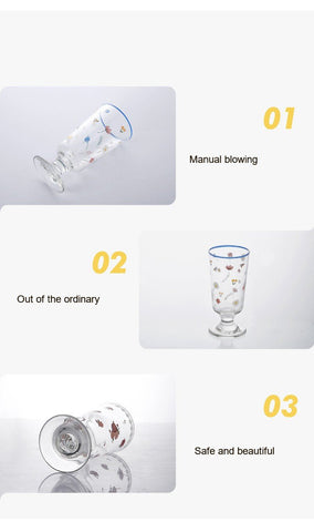 Clear Bar Drinking Goblet Penh Printed Glass Cup-HA01283-Veeddydropshipping