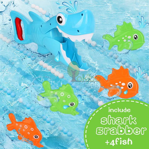 Baby Bath Toys for Kids Shark Grabber Bath Toy Set Bathtub Toy-TB00529-Veeddydropshipping