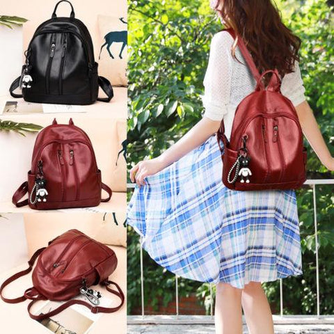 Soft Casual Backpack Large Capacity Adjustable Shoulder Strap-BS00029-Veeddydropshipping