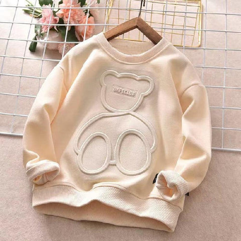 Spring Autumn Steel Print Bear Sweatshirt Boys Clothes-Veeddydropshipping