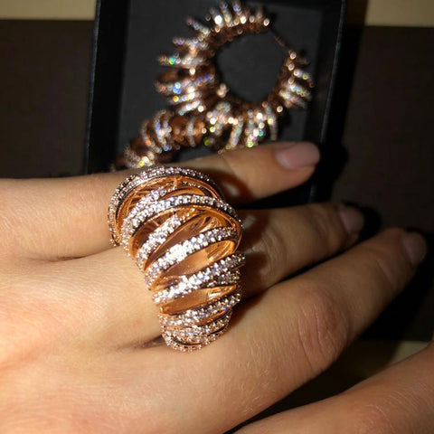 Shiny Charm Fingers Party Show Jewelry Ring -JW00425-Veeddydropshipping