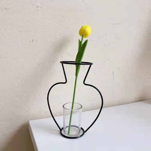 European-Style Iron Wire Vase-HA00253-Veeddydropshipping