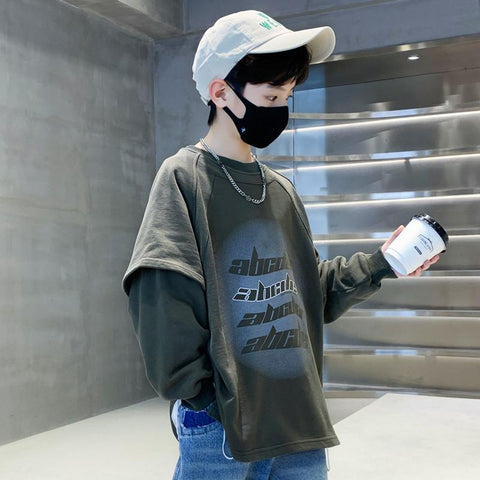 School Boy Clothes Children Tops Sweatshirt-Veeddydropshipping